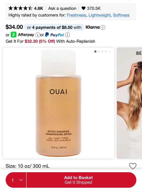 OUAI Other - OUAI Detox Shampoo — Amber Bottle with White Cap